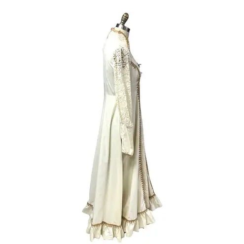 Gunne Sax Vintage 70s Prairie WEDDING DRESS Boho JESSICA McClintock COTTAGE Core
