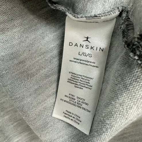 Danskin  Size Large Sweater Gray Camo Pullover Oversized Casual Lounge Everyday