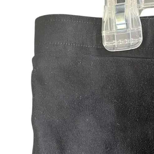 Kobi Halperin Women's L Black Skinny Faux Suede Pants Business Casual Stretch Size L