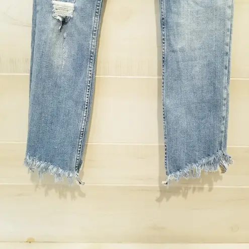 Free People {28}  Great Heights Distressed Frayed Jeans