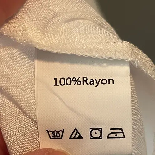 NWT AIMAGE white boho dress or swim cover Size M White Size M