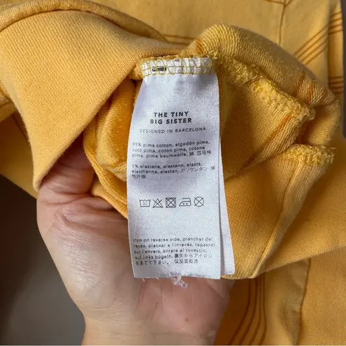 The Tiny Big Sister Women’s Yellow Striped Long Sleeve Crewneck Size EU 34 Size M