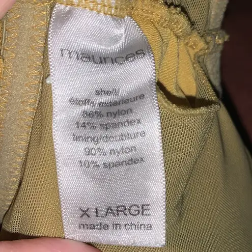 Maurice's  mustard yellow Lace v-neck strappy bralette