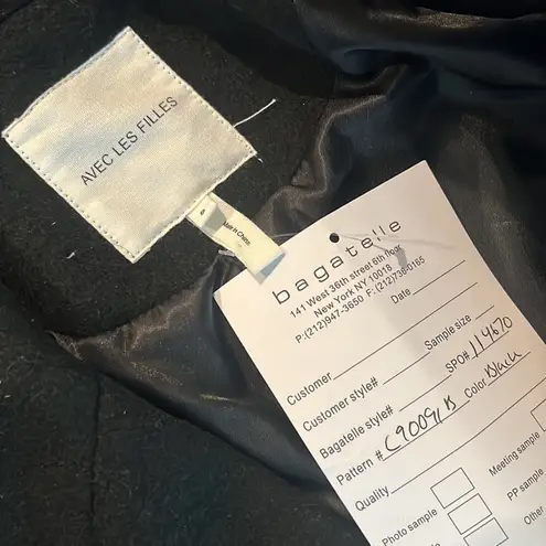 Avec Les Filles NEW ColorBlock Trench Coat, Black Red Camel Size S Retail $500