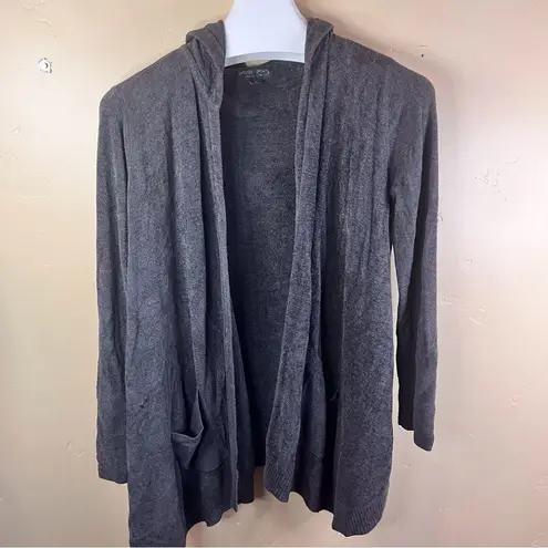 Barefoot Dreams Womens CozyChic Ultra Lite Dark Gray Cardigan Size Small Cozy