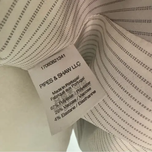 Veronica Beard Carter Cutaway Striped Dickey Single Button Blazer Navy Red 6 - Image 12