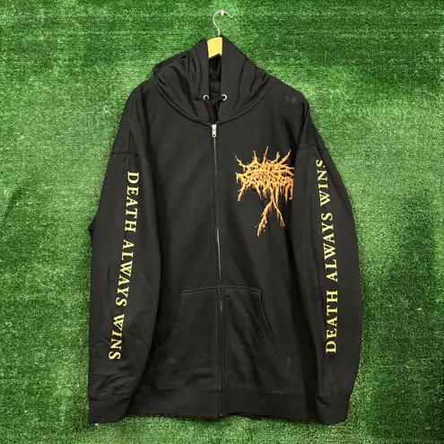Cattle Decapitation Death Atlas Death Metal Band Zip-Up Hoodie Extra Large