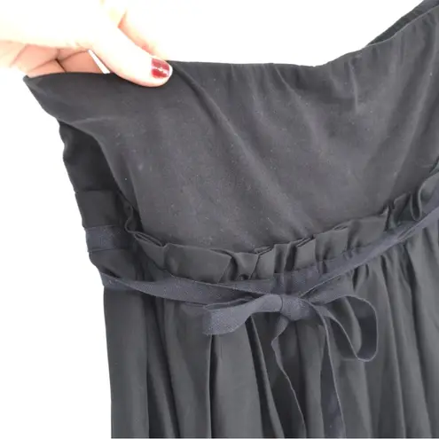 Marc by Marc Jacobs Asymmetric Pleated Flared Midi Skirt Black Women's XS