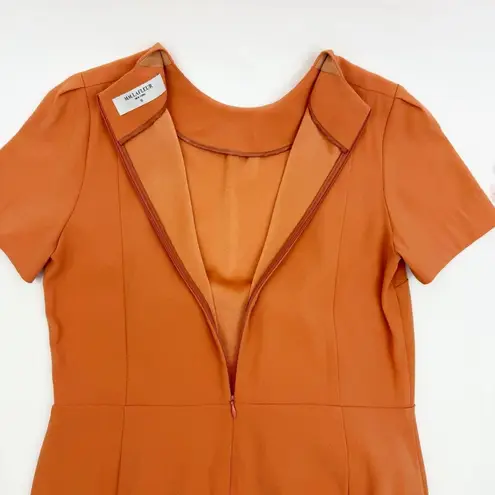 MM.LaFleur The Inez Dress Terracotta Tailored Flare Skirt Office Career