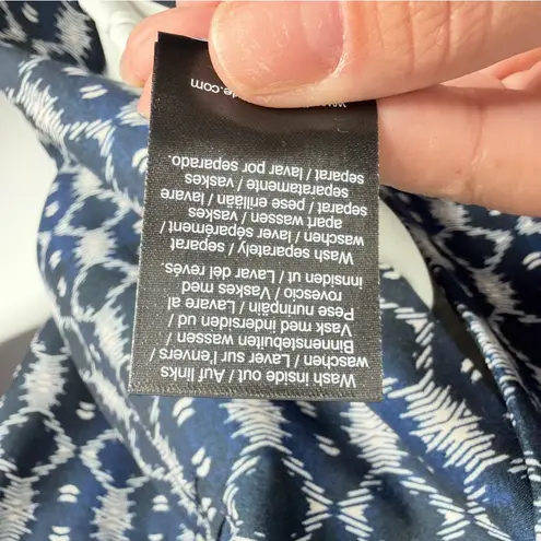 Liverpool Jeans Company LIVERPOOL Navy Batik Pattern Relaxed One-Button Blazer XL Business Casual - Image 5