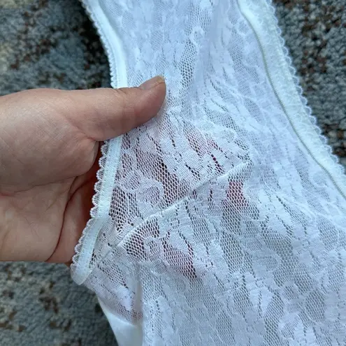 Vintage MW Nylon Lace Deep V