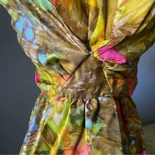 VINTAGE 1960s silk cocktail dress