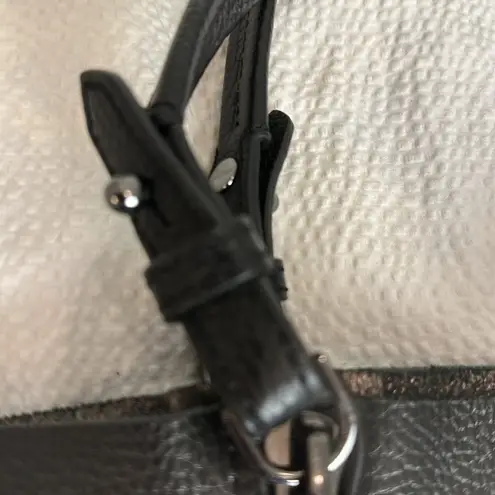 Botkier $298 LEATHER SOHO EXPOSED ZIP TRIM TOTE SHOULDER BAG BLACK/GUNMETAL