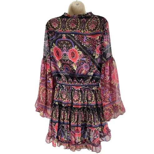 MISA Los Angeles MISA Los Angelos Elisabetta Mini Dress Flora Valentina Print Size S