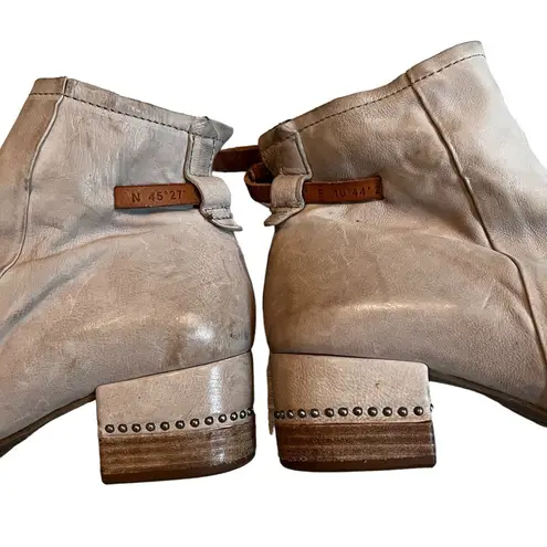 A.S.98 Morgan Sandal, Beige Leather, Sz EU38