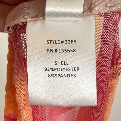 Hutch Jelena Tulip Mesh Swim Cover-Up Skirt in Cantaloupe NWT Size XXS