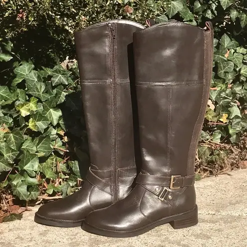 Bandolino Brown  Vegan Leather Tall Winter Boots