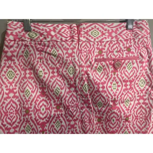 Peter Millar  Pink & Green Cotton/Spandex Skort Size 6