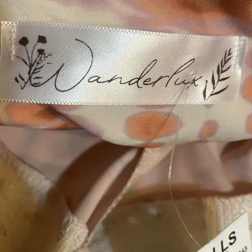 Wanderlux kimono orange pink cream outerwear New Sz medium