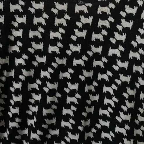 Map To Mars AEROPOSTALE Womens Scotty Dog Bodycon Graphic T-Shirt, Black Size Medium - Image 4