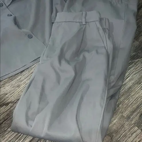 SheIn  Gray Off-Shoulder Pantsuit