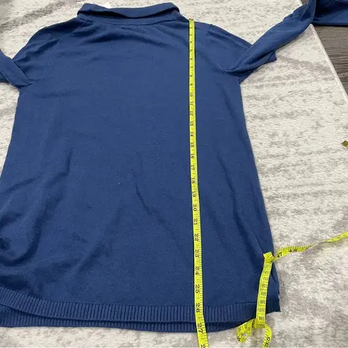 NWT Magnolia Grace Blue Knit Turtle Neck Sweater