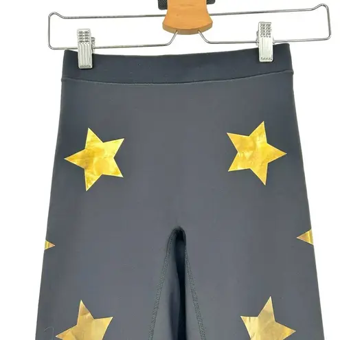 Ultracor Lux Knockout Star-Print Ankle Leggings Black Gold Size Small
