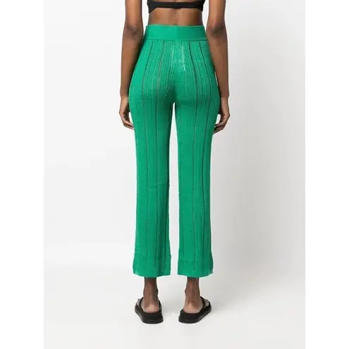 Cult Gaia Savannah Knit Pants in Vine Medium New Womens Knit Trousers