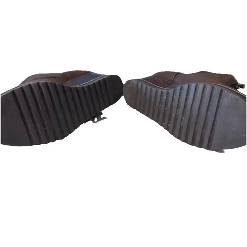 Yellow Box Corado Wedge Brown Ankle Booties with zipper closure in front 7.5 - Image 11