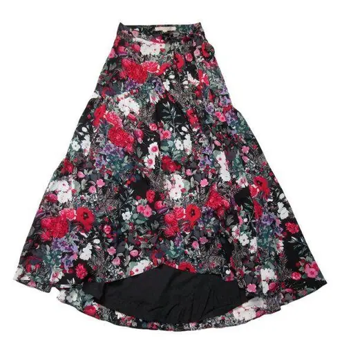 Hutch NWT Anthropologie Printed Wrap Maxi in Floral High Low A-line Skirt XS