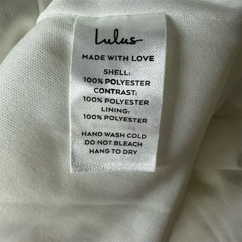 NWT Lulus Women's White Radiant Romance White Tie