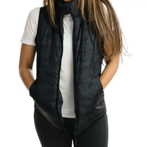 Zyia active gray camo sawatch puffy vest Size Small NEW with tags Black