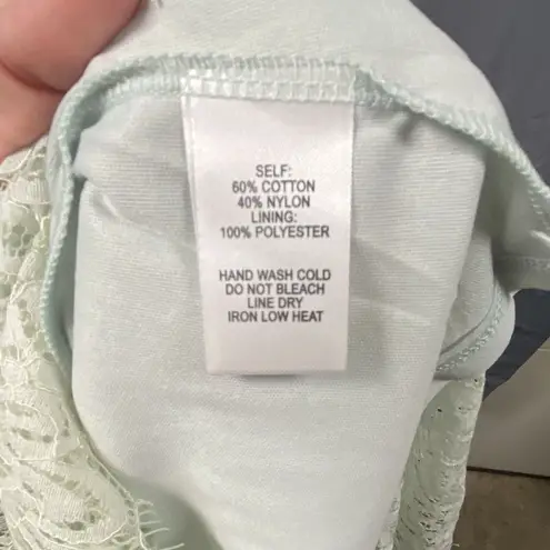 LULUS NWT $69 Sheer Lace Lined Open Waist Sheath Pencil Dress Size S Blue