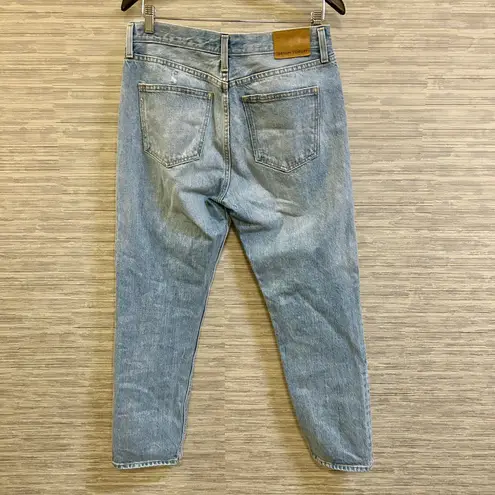 Aritzia Denim Forum Light Wash The Ex Boyfriend Straight Leg Jeans Size 28 Blue