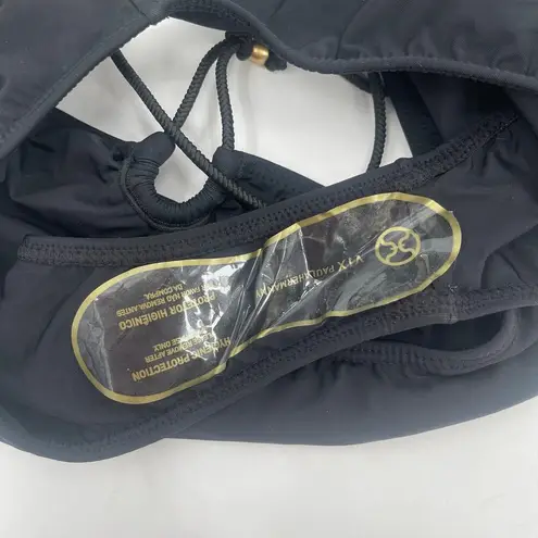 VIX Solid Gi Swimsuit Size Large NWT Paul Hermanny Olive Black Strappy Swim Sexy Green