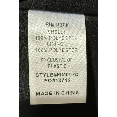 Tuckernuck Hyacinth House Square Neck Sabrina Black Abstract Print Midi Dress SM