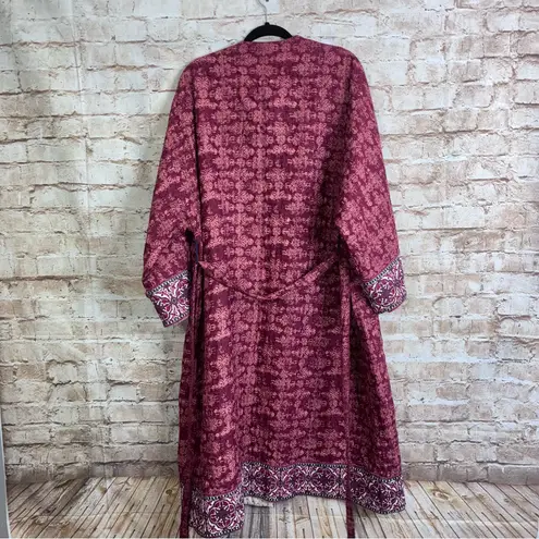 Sundance Cascade Ridge Quilted Kimono Robe Size Medium/Large