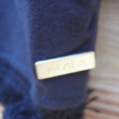 Alala NWT Tropez Black Cropped Hoodie Sweatshirt