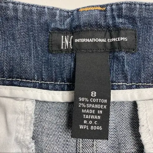 INC, International Concept, Women’s Jeans, Size 8, Blue, flare hem, 28” inseam Blue