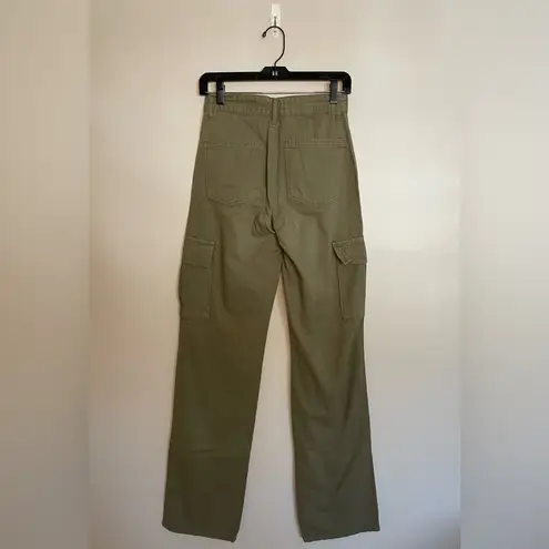 Stradivarius ASOS - Straight Leg Cargo Pants, Army Green, Size 4, NWOT