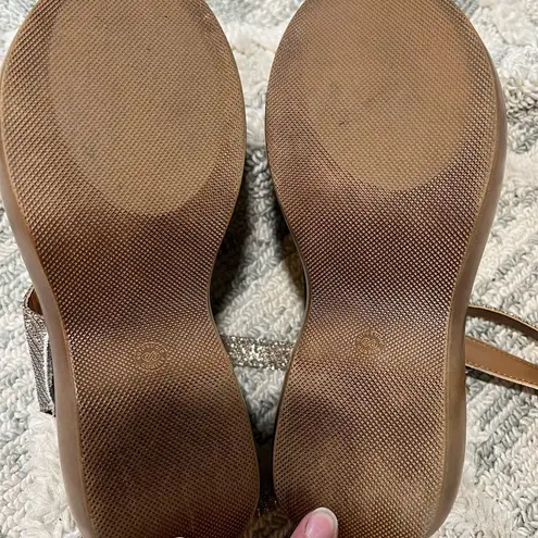 Seychelles Brown Textured Slingback Sandals