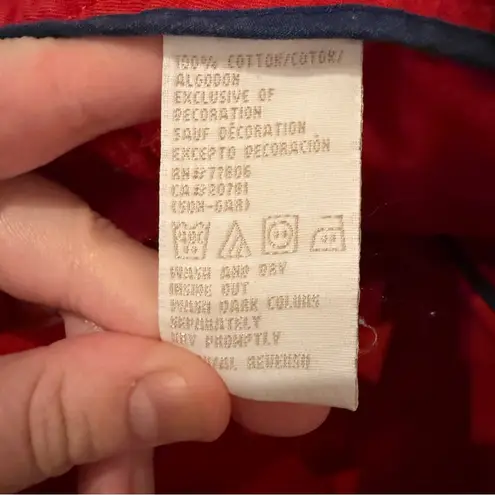 Tommy Hilfiger Y2K Red Mid Rise Circle O-Ring Pockets Shorts Sz 32