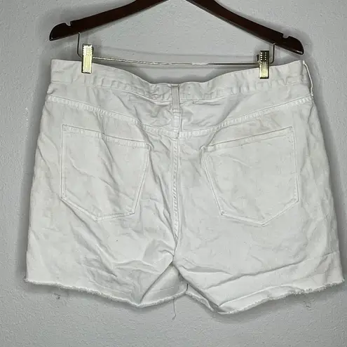 Madewell ‎ Destroyed Denim Shorts White
