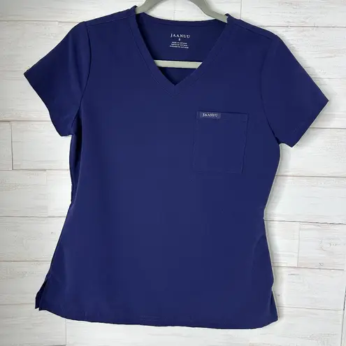 Jaanuu NWOT Navy Blue Scrub Top Size Small