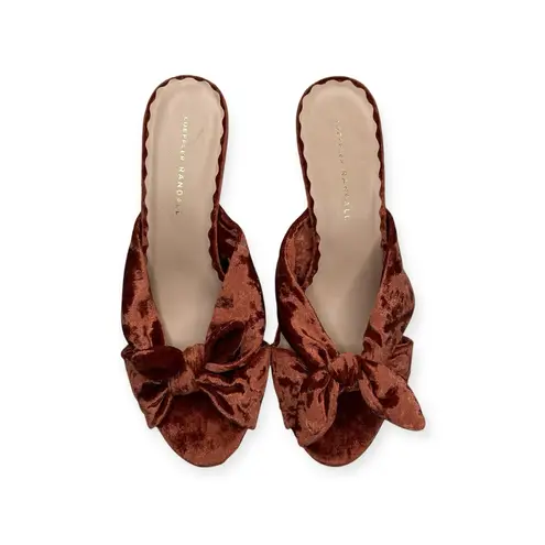 Loeffler Randall new š¤ Luisa Knotted Kitten Heel Sandals š¤ Brisque Velvet š¤ 10B