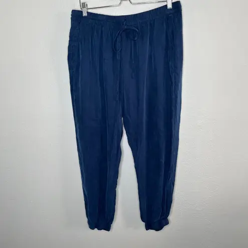 Johnny Was Womens Navy Blue Alice Jogger Pants XL Cupra Blend