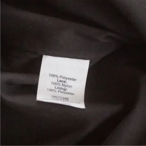 Madewell NEW Broadway & Broome Peacock Feather Black Lace Flapper Dress