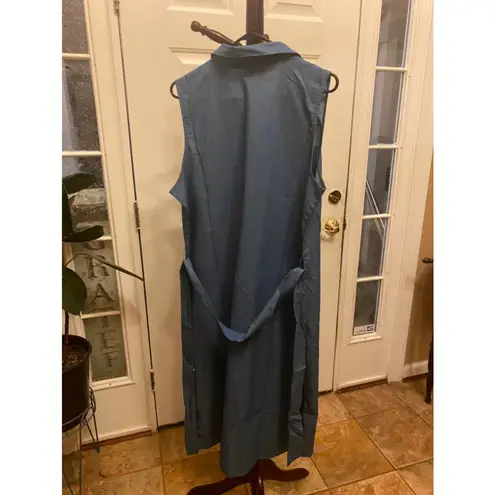 Ny Collection CHAMBRAY DENIM BUTTON DOWN DRESS SIZE 1X