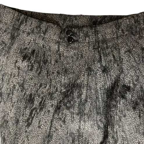 Emporio Armani Main Line Metallic Jacquard Pants S/M Silver Black NWT $495