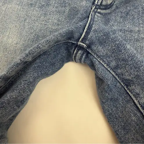 MOTHER Denim The Looker Ankle Fray Skinny Cigarette Jeans Twice Shy Light Wash Blue Size 30